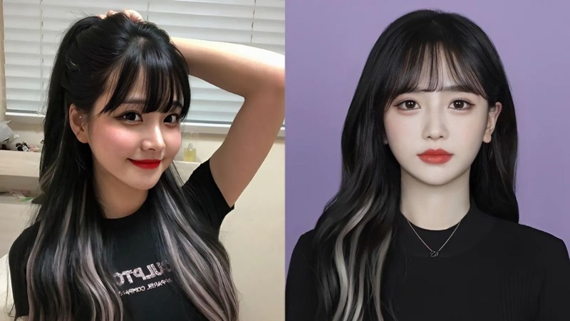 Móc light trên nền tóc đen – Bí quyết thay đổi diện mạo ngoạn mục mà không lo hư tổn.